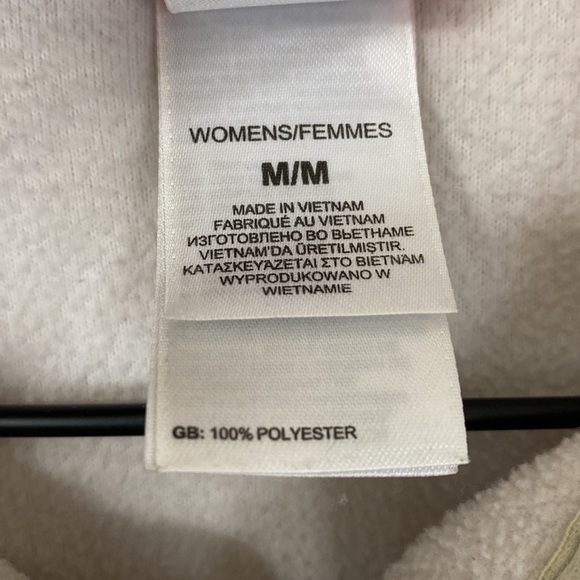 Light cream The North Face fleece pullover - Picture 3 of 4